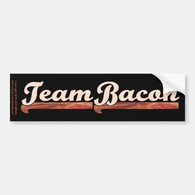 Pegatina Para Coche Bacon Team (Frente)