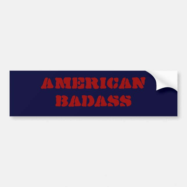 Pegatina Para Coche badass americanos (Frente)