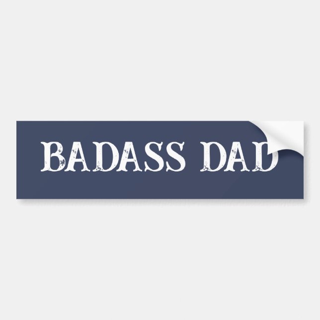 Pegatina Para Coche Badass Dad (Frente)