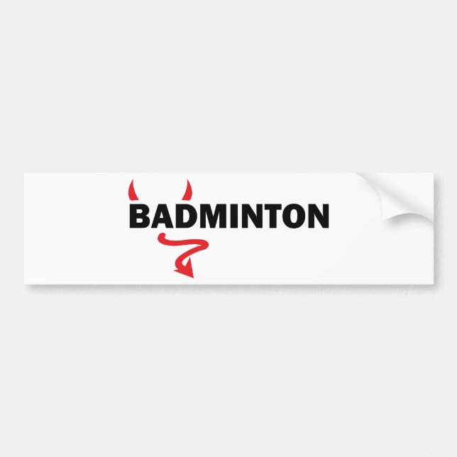 Pegatina Para Coche bádminton (Frente)