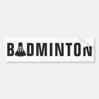 Pegatina Para Coche badminton