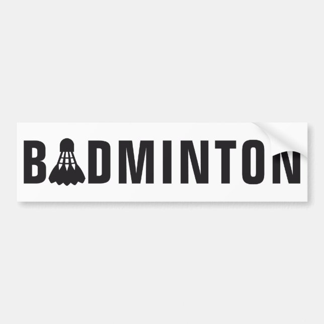 Pegatina Para Coche badminton (Frente)