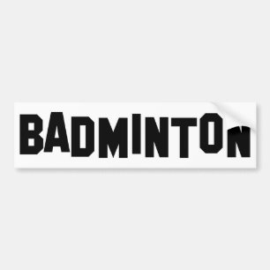 Pegatina Para Coche bádminton