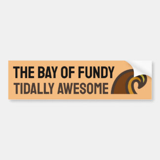 Pegatina Para Coche Baf de Fundy Tidally Awesome Bumper Sticker