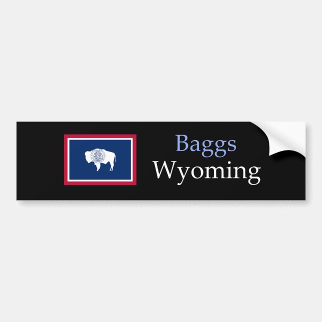 Pegatina Para Coche Baggs Wyoming (Frente)