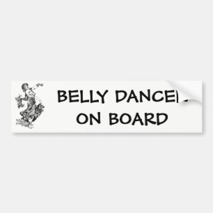 Pegatina Para Coche Bailarín Belly a bordo