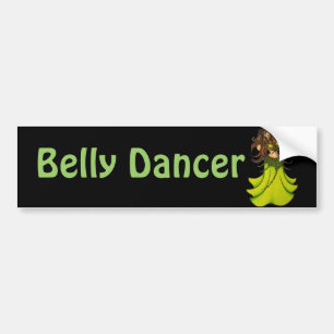 Pegatina Para Coche Bailarín Belly verde