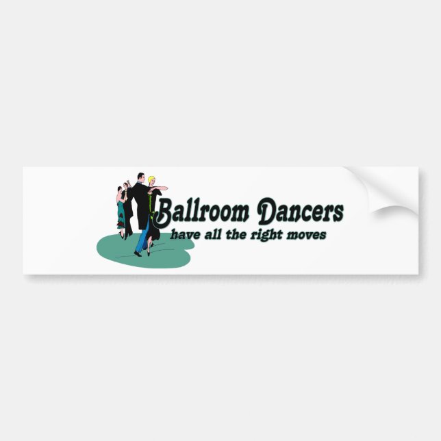Pegatina Para Coche Bailarines de salón de baile tienen todos los movi (Frente)