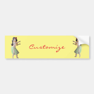 Pegatina Para Coche Bailarines hula hawaianos Thunder_Cove