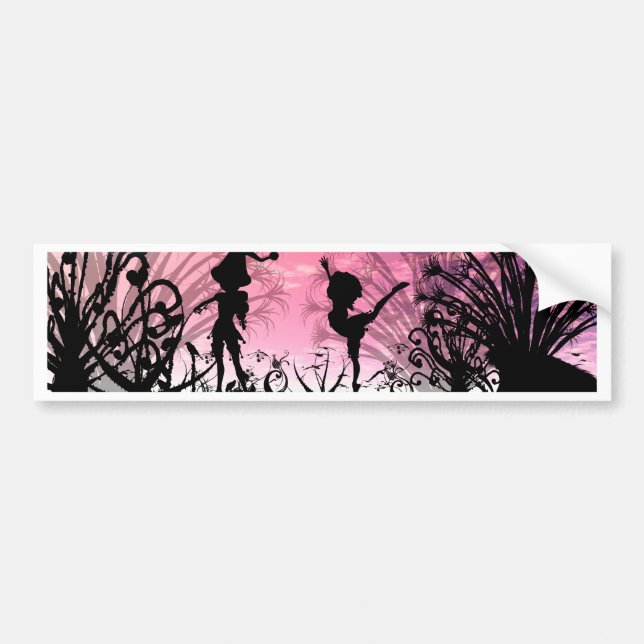 Pegatina Para Coche Baile a la música del violín (Frente)