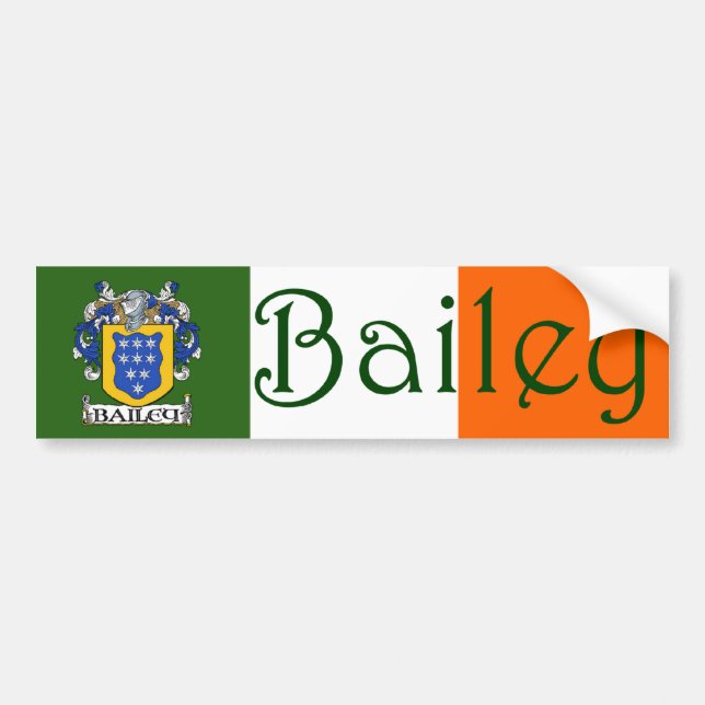 Pegatina Para Coche Bailey Coat of Arms Flag Bumper Sticker (Frente)