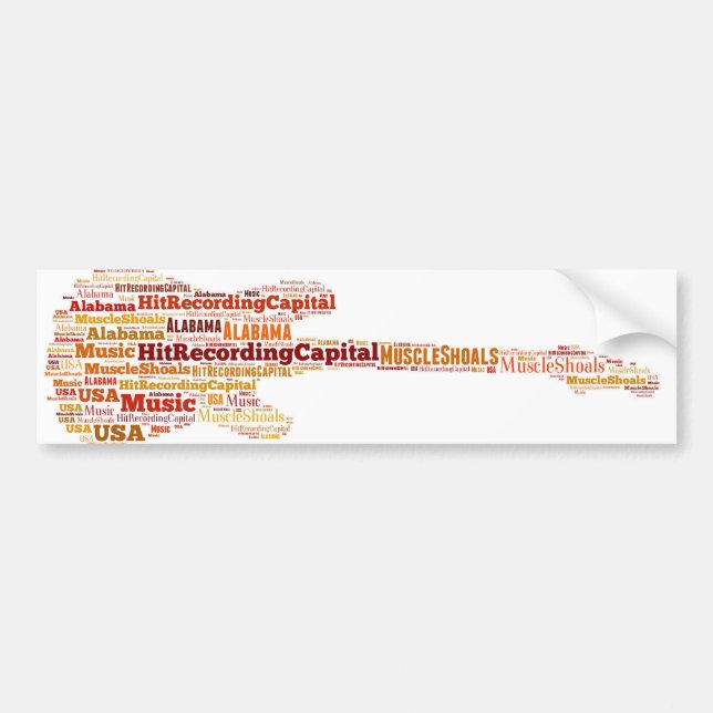 Pegatina Para Coche Bajíos del músculo, Alabama (Frente)