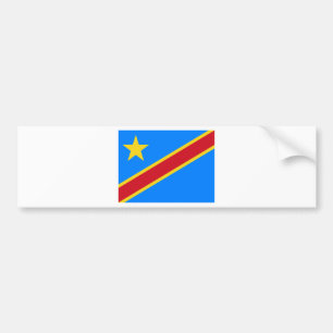 Pegatina Para Coche ¡Bajo costo! Bandera de Congo