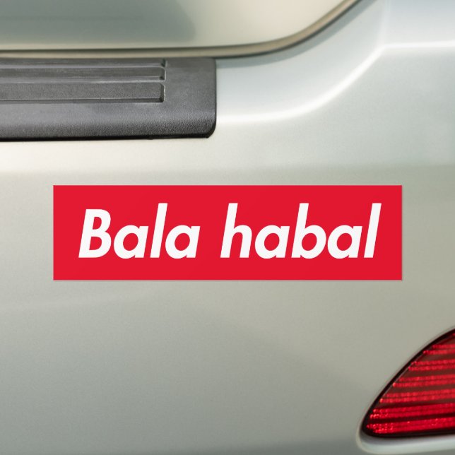 Pegatina Para Coche Bala Habal Frase árabe divertida (en coche)