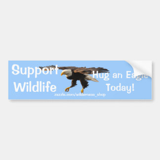 Pegatina Para Coche BALD EAGLE Wildlife Supporter Funny Bumper Sticker