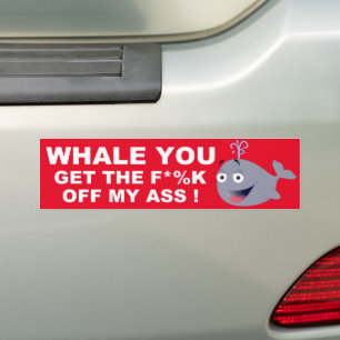 PEGATINA PARA COCHE BALLENA QUE TE DEJES
