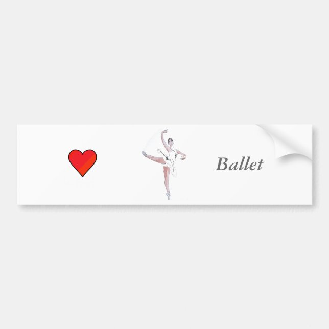 Pegatina Para Coche Ballet (Frente)
