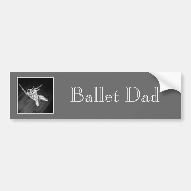 Pegatina Para Coche 'Ballet Dad' Bumper Sticker (Frente)