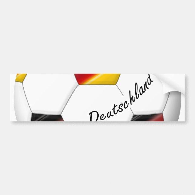 Pegatina Para Coche Balón de FÚTBOL ALEMANIA equipo nacional 2014 (Frente)
