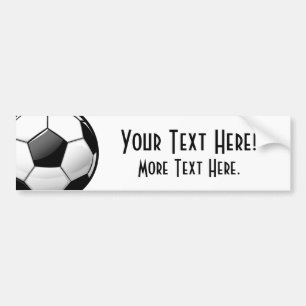 Pegatina Para Coche Balón de fútbol clásico brillante