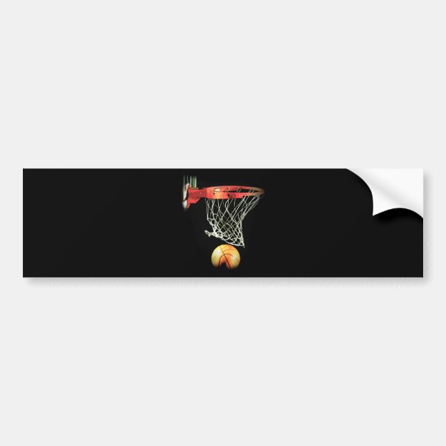 Pegatina Para Coche Baloncesto (Frente)