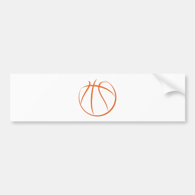 Pegatina Para Coche Baloncesto (Frente)