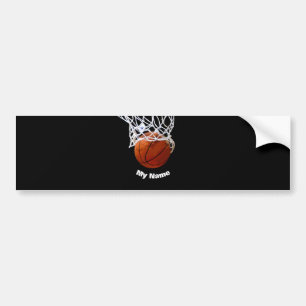 Pegatina Para Coche Baloncesto Añadir tu nombre