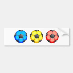 Pegatina Para Coche Balones de fútbol coloridos