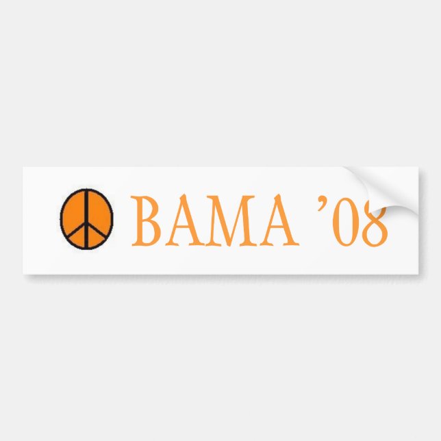 Pegatina Para Coche Bama para Obama (Frente)