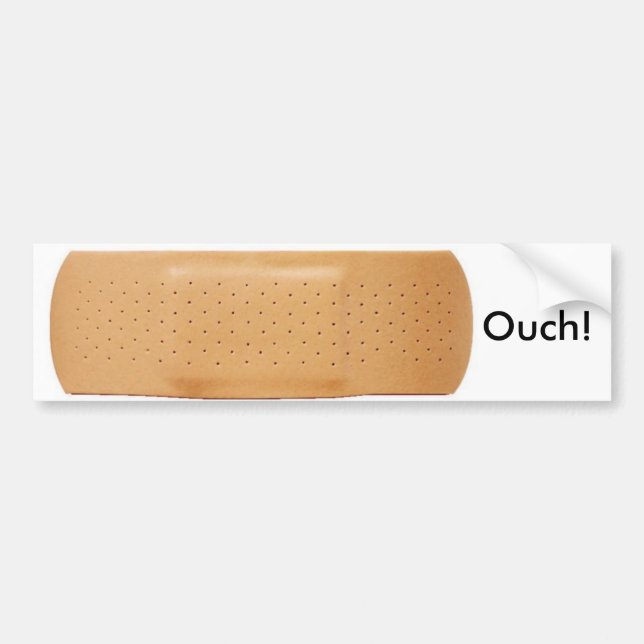 Pegatina Para Coche ¡bandaid, Ouch! (Frente)
