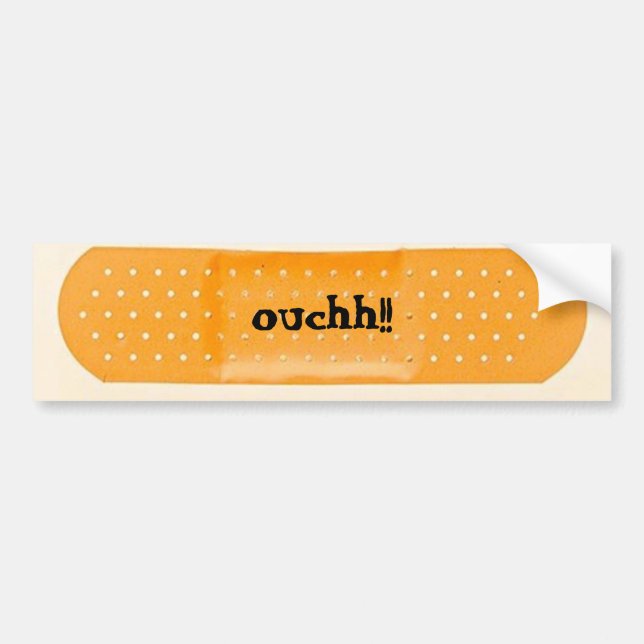 Pegatina Para Coche ¡bandaid, ouchh! (Frente)