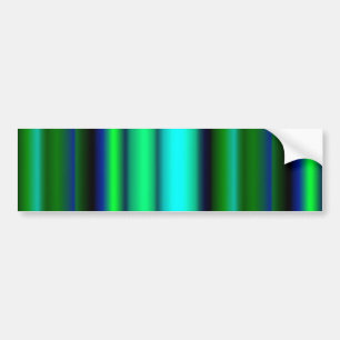 Pegatina Para Coche Bandas de arco iris verde azul