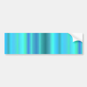 Pegatina Para Coche Bandas de arco iris verde azul