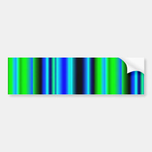 Pegatina Para Coche Bandas de arco iris verde azul