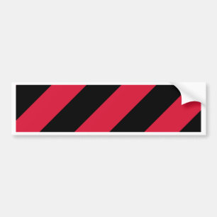 Pegatina Para Coche Bandas rojas y negras