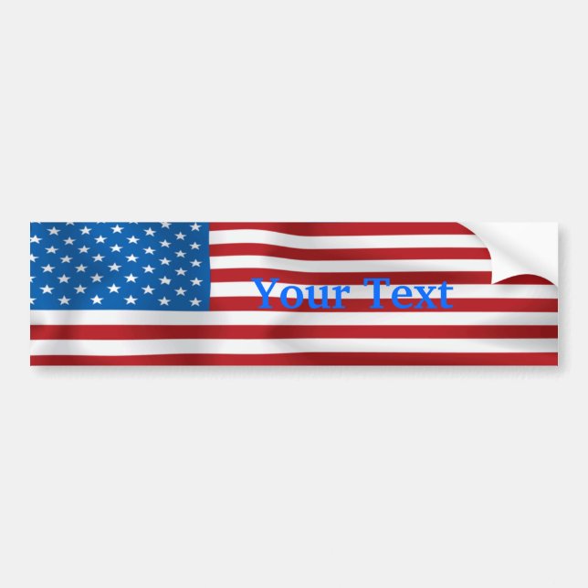 Pegatina Para Coche Bandera adaptable Bumpersticker (Frente)