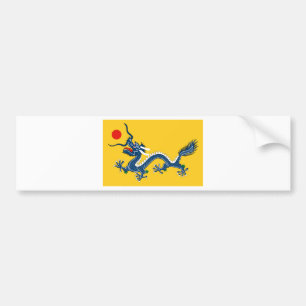 Pegatina Para Coche Bandera amarilla imperial del dragón, dinastía d