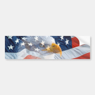 Pegatina Para Coche Bandera americana calva patriótica de Eagle
