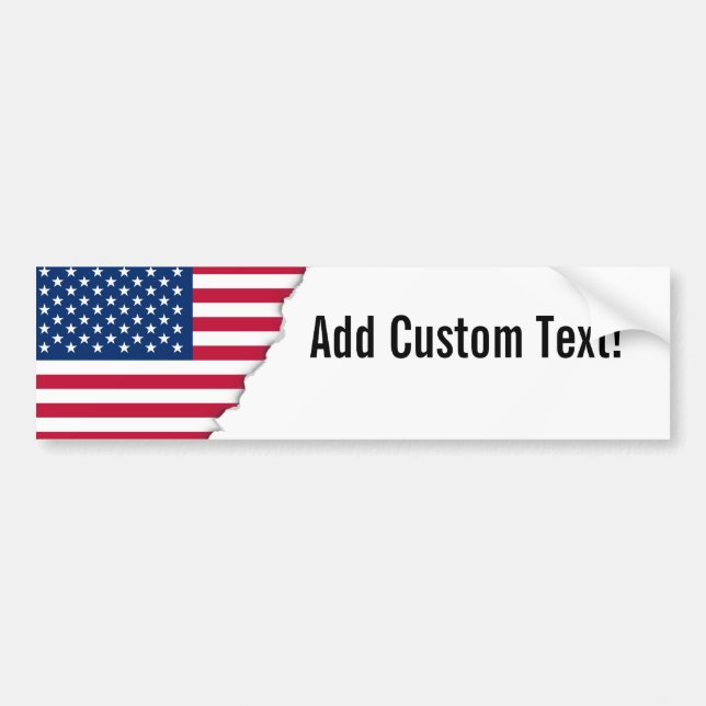 Pegatina Para Coche Bandera americana clásica (Frente)