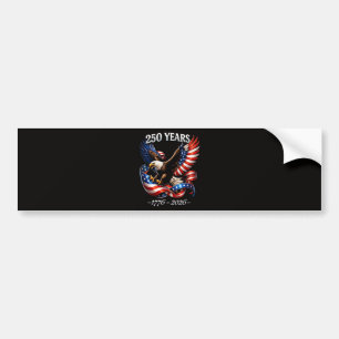 Pegatina Para Coche Bandera Americana del Águila del Aniversario de 25