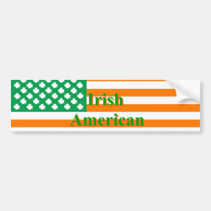 Pegatina Para Coche Bandera americana irlandesa