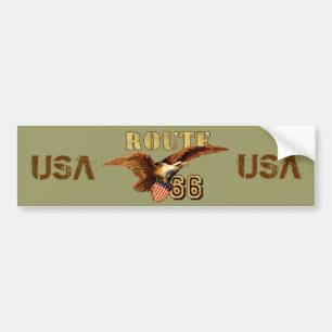 Pegatina Para Coche Bandera americana los E.E.U.U. Eagle calvo de la