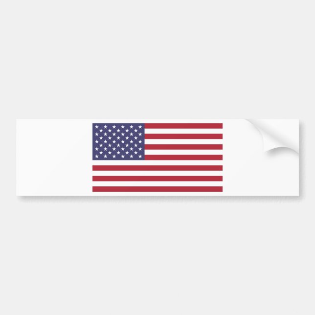 Pegatina Para Coche Bandera americana - los Estados Unidos de América (Frente)