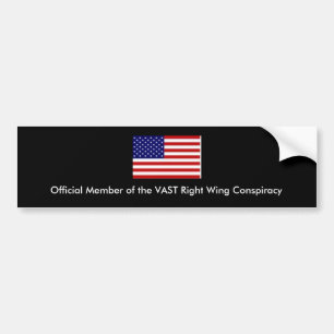 Pegatina Para Coche Bandera americana, miembro oficial del Righ