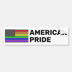 Pegatina Para Coche Bandera arcoiris de Estados Unidos
