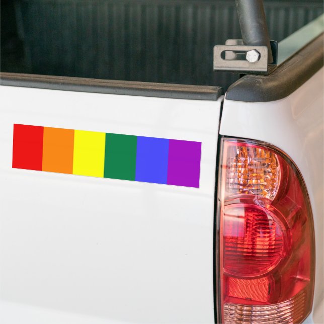 Pegatina Para Coche Bandera arcoiris del orgullo gay (En Camión)