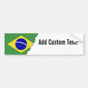 Pegatina Para Coche Bandera brasileña clásica