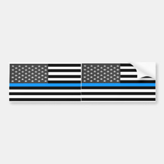 Pegatina Para Coche Bandera caida de la policía