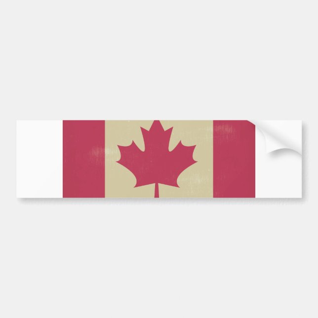 Pegatina Para Coche bandera canadiana (Frente)