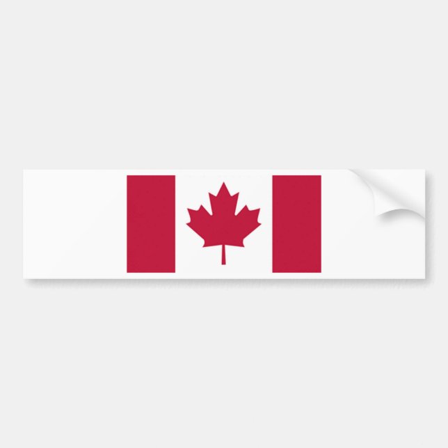 Pegatina Para Coche Bandera canadiense (Frente)